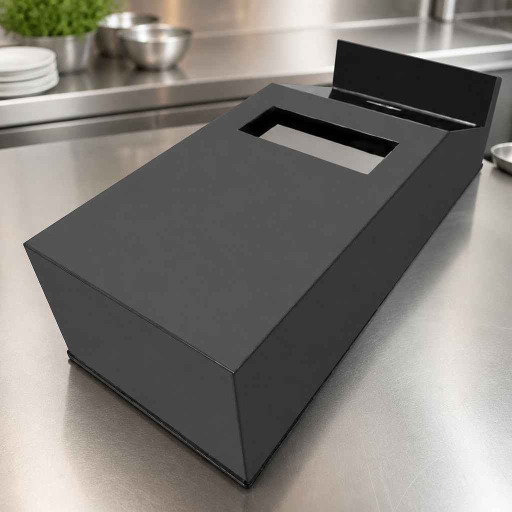 Counter Fridge Replacement Front Panel 252mm High Painted Steel