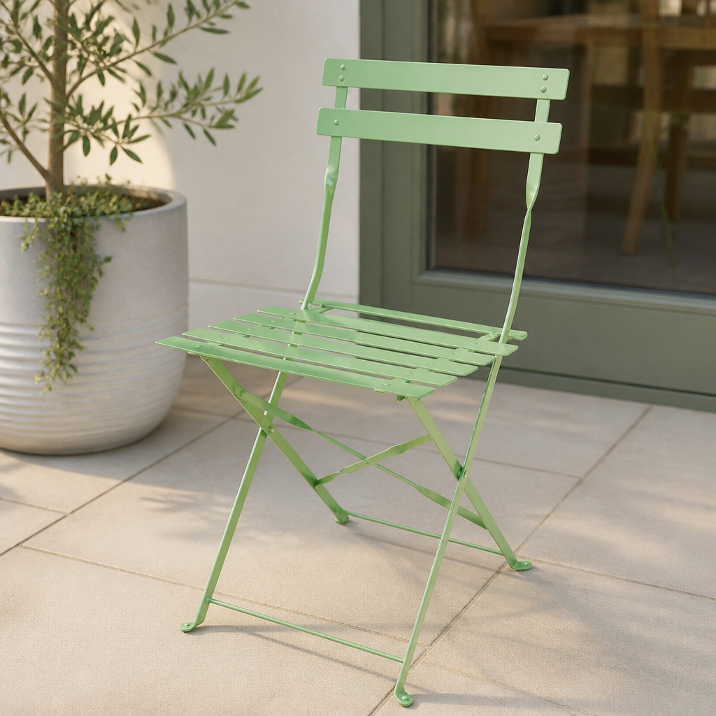 Commercial Folding Chairs Light Green 2 Pack Outdoor Seating