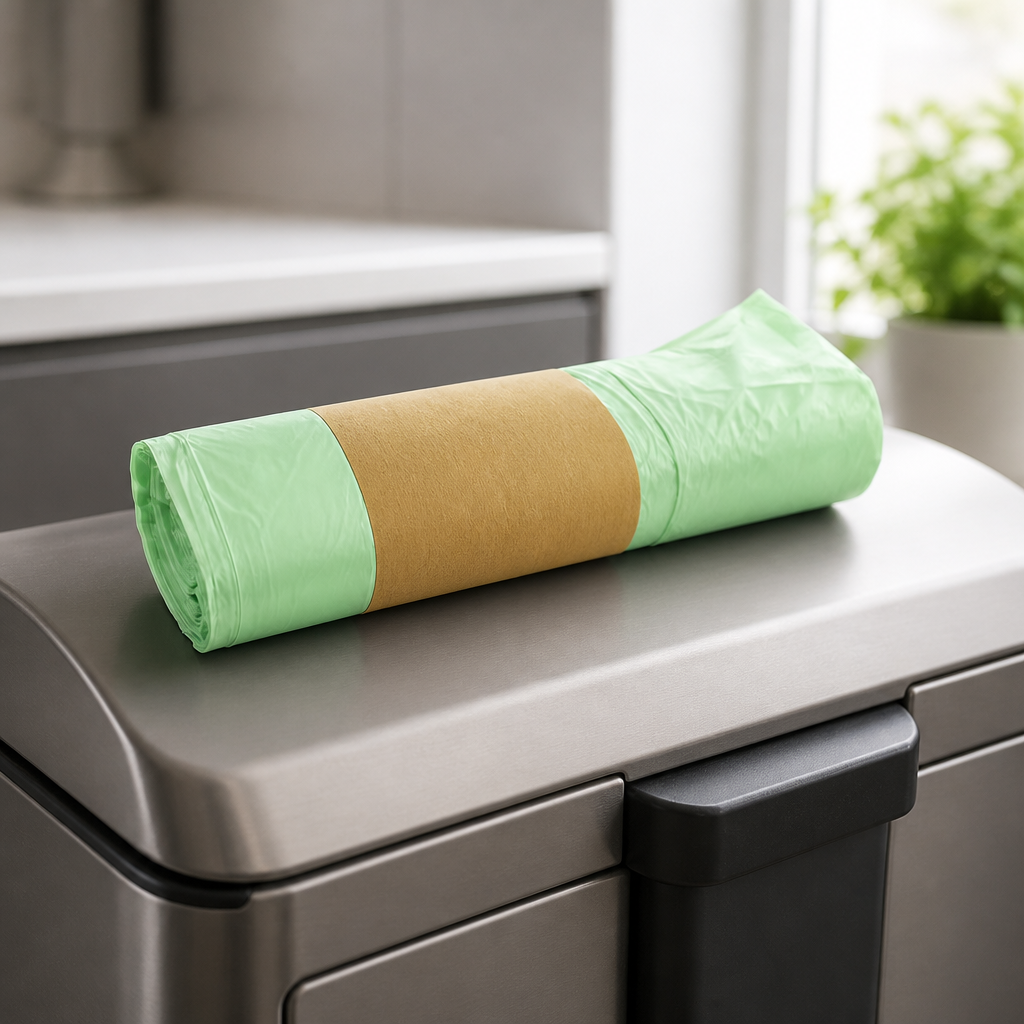 Commercial Compostable Bin Bags 140Ltr Green 10 Pack