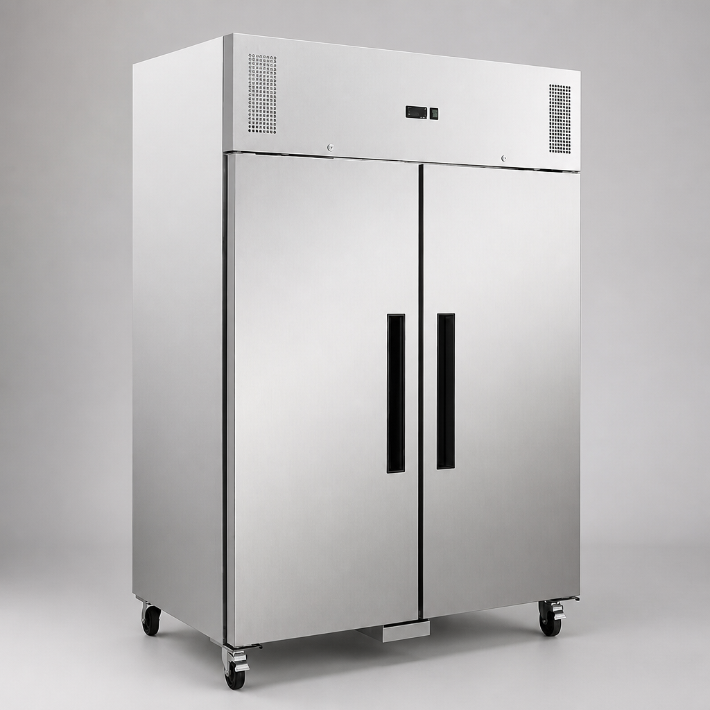 G-Series Double Door Upright Freezer 1200Ltr Stainless Steel