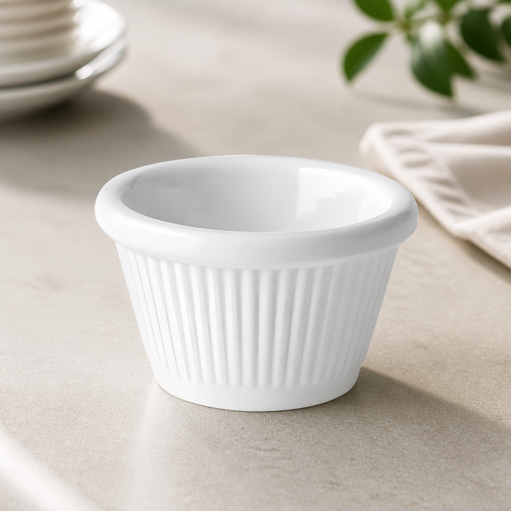 Commercial Fluted Ramekins 30ml Melamine 12 Pack