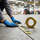 Premium Self-Adhesive PVC Hazard Warning Tape - Highly Visible Colors and Durable Design for Safety Applications