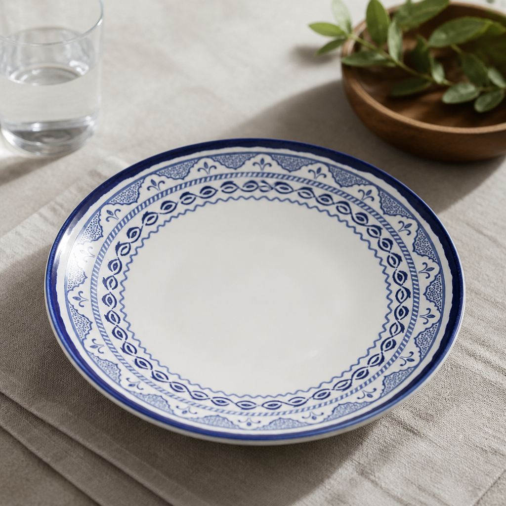 Commercial Moresque Coupe Bowls 248mm for Mediterranean Dishes