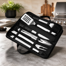 Commercial BBQ Utensils Set with Carry Case for Grilling