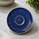 Commercial 152mm Blue Alumina Vitrified Ceramic Saucers 12 Pack