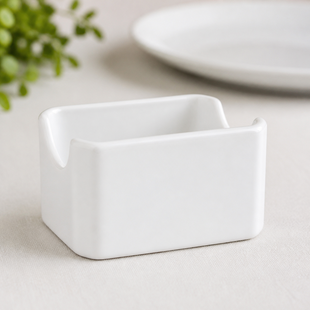 Commercial Ceramic Packet Sugar Holders 12 Pack