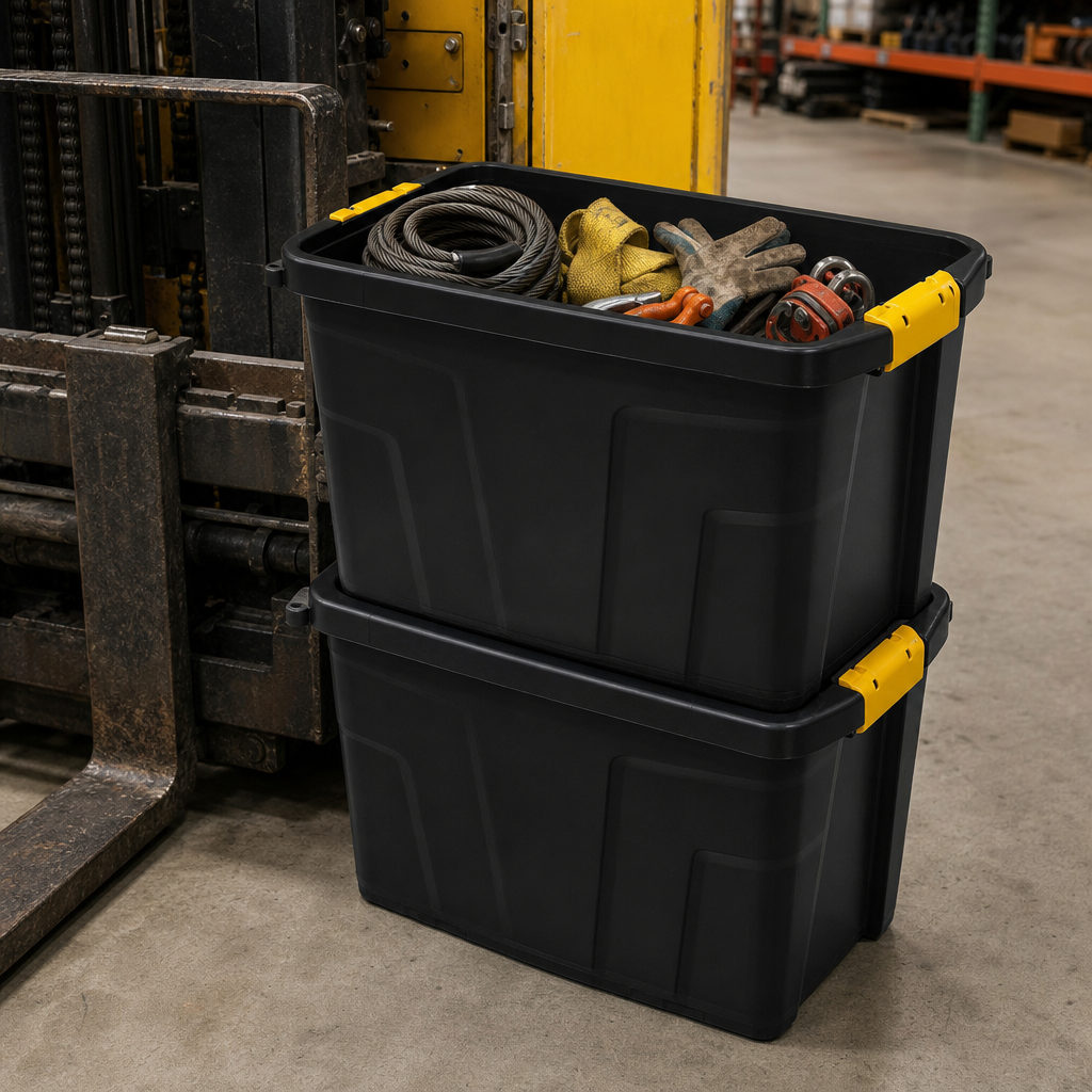 60L Heavy Duty Plastic Storage Box With Lid