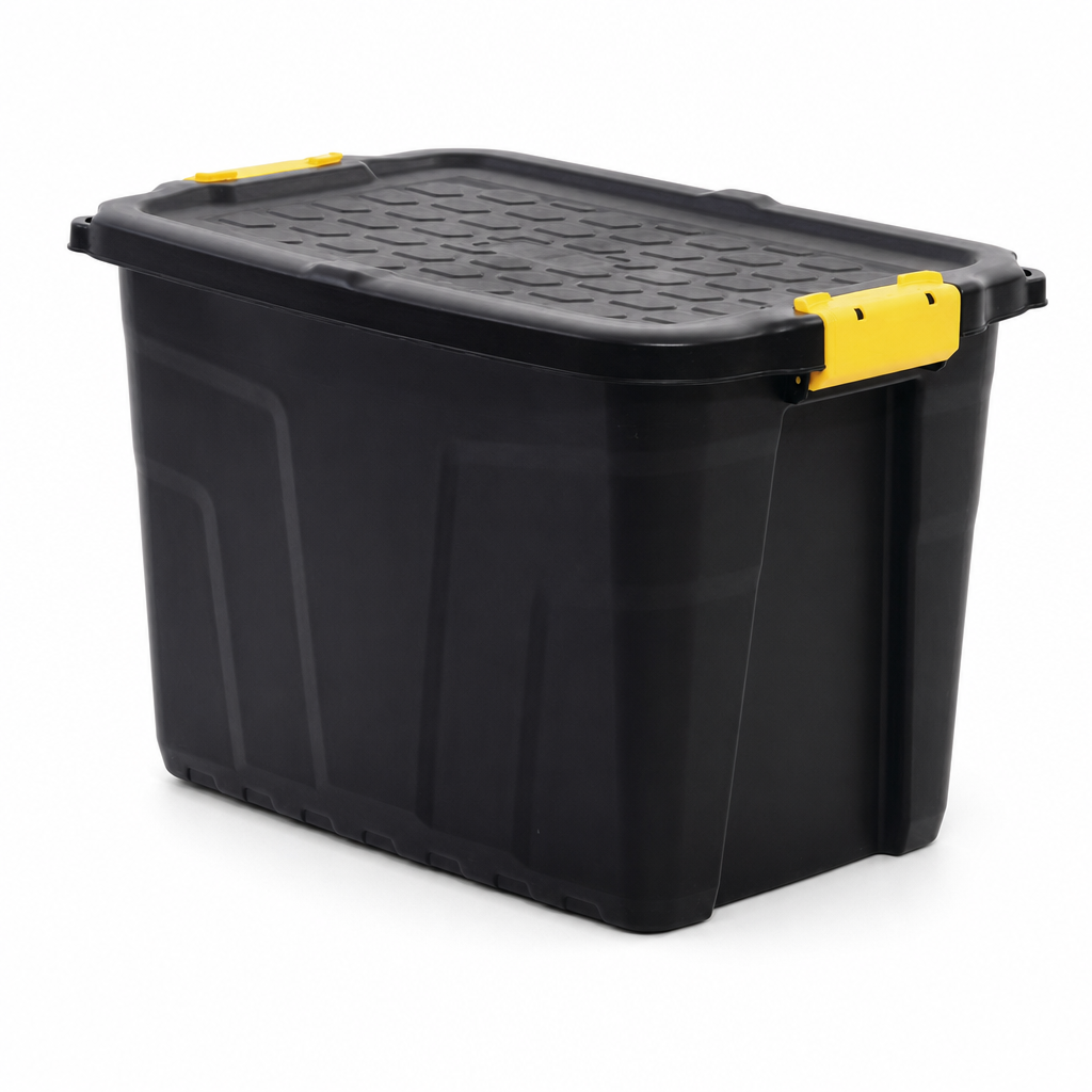 60L Heavy Duty Plastic Storage Box With Lid