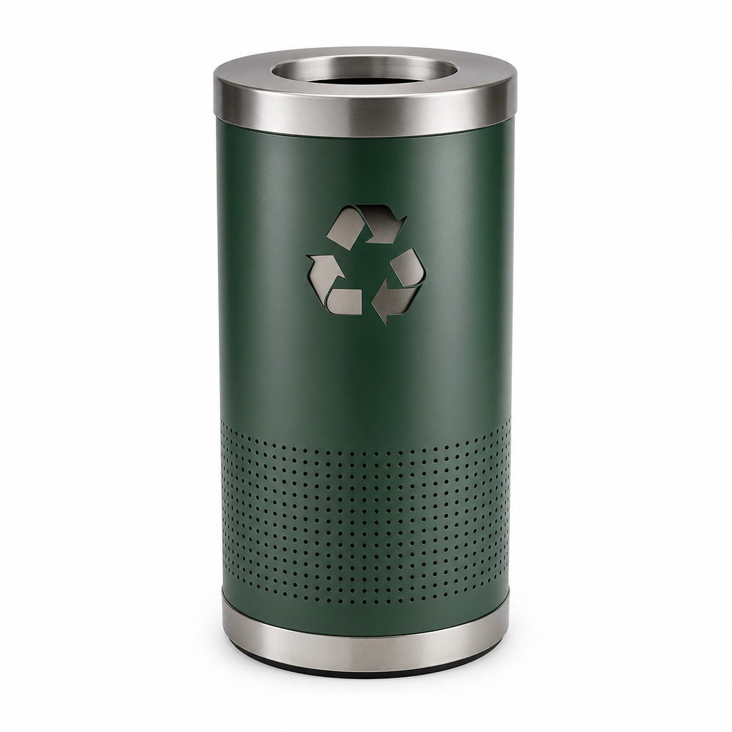 60L Indoor Steel Glass Recycling Bin
