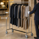 Heavy Duty Commercial Garment Rail 1670mm Chrome Finish