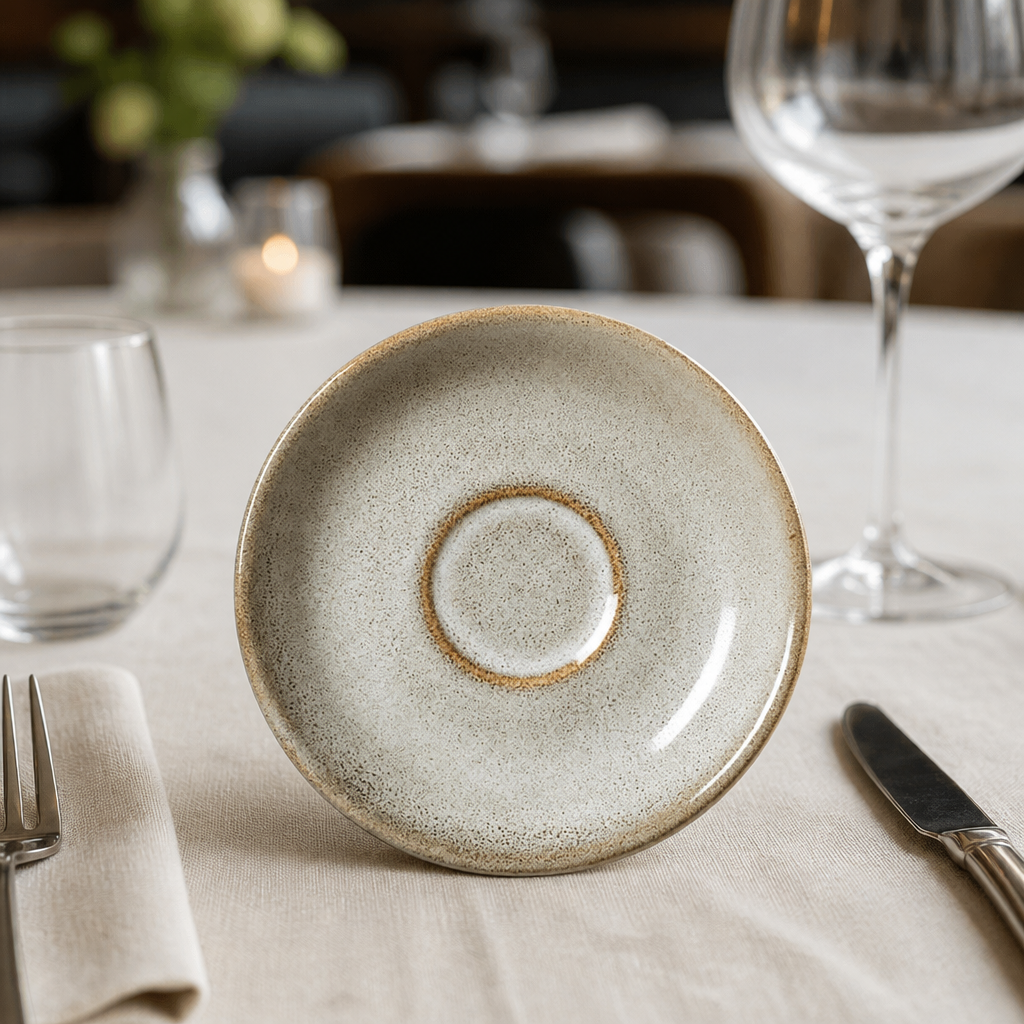 Commercial Vitrified China Coffee Saucers 127mm - 12 Pack