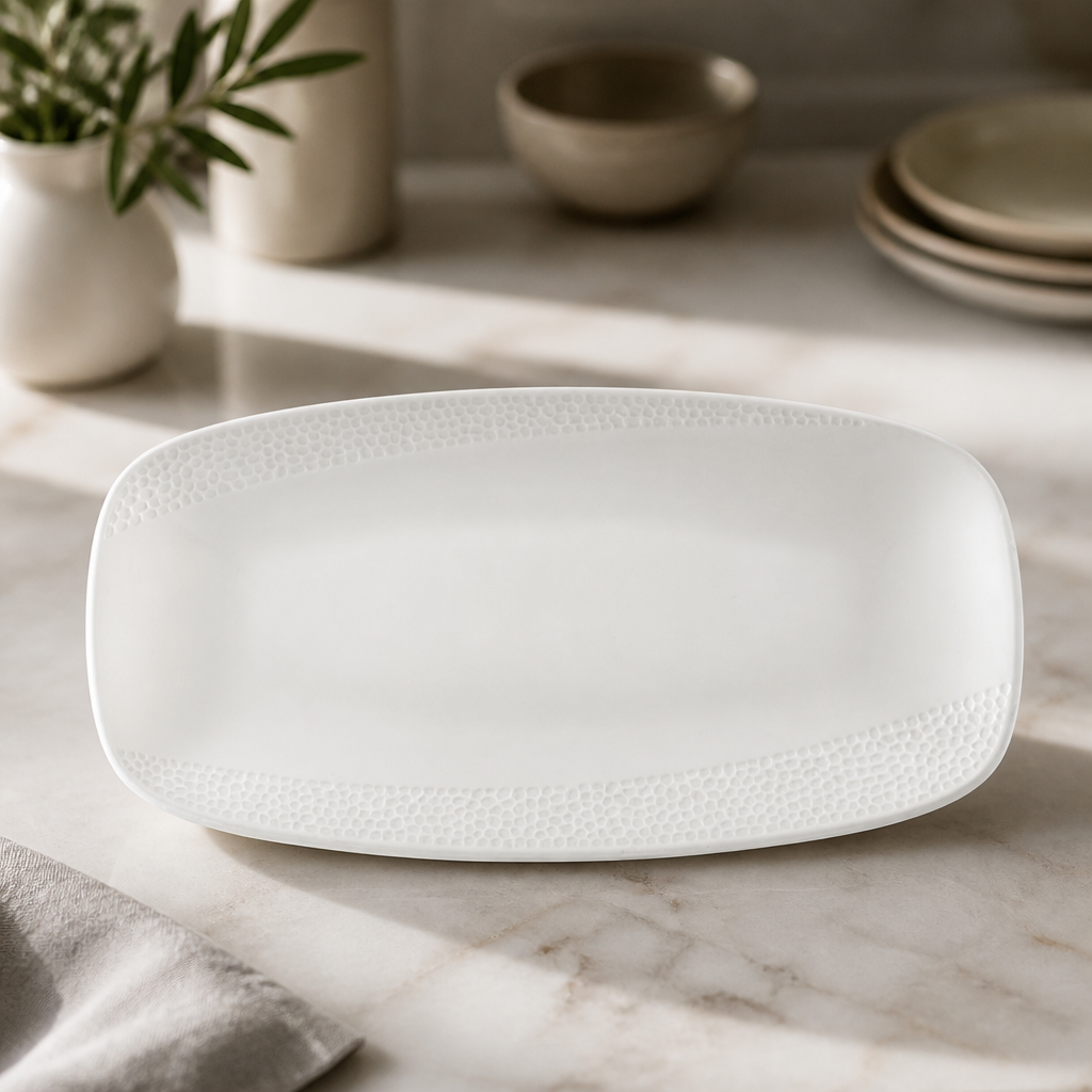 Commercial Oblong Plates 150 x 295mm 12 Pack