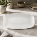 Commercial Oblong Plates White 150 x 295mm 12 Pack