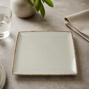 Brown Dapple Square Plates 270mm for Commercial Dining 6 Pack