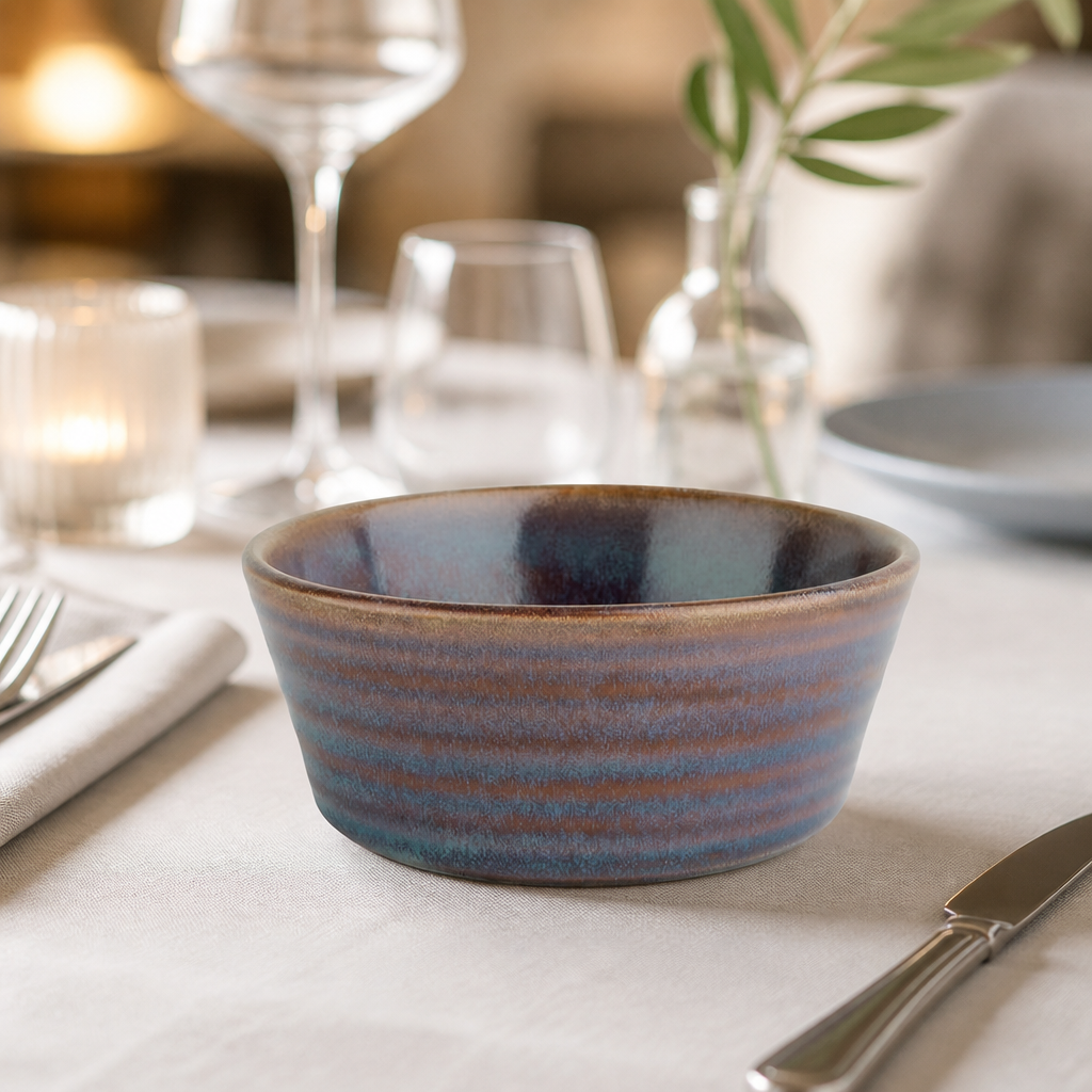 Commercial Iridescent Cereal Bowls 143mm 530ml 6 Pack