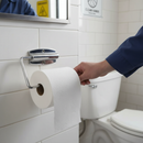 Premium Stainless Steel Toilet Roll Holder - Wall-Mounted with Fixings Included for Easy Installation
