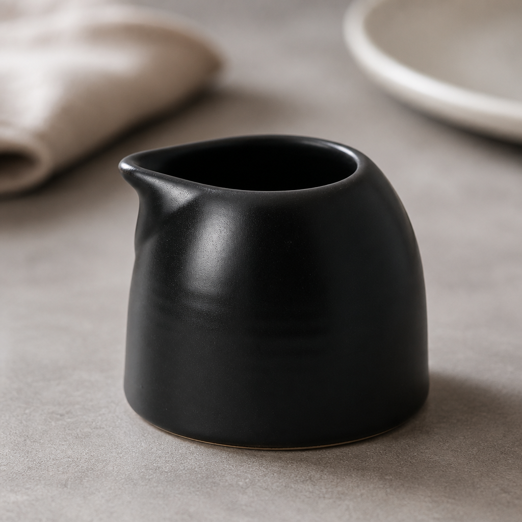 Commercial Vitrified Stoneware Creamers 60ml 6 Pack