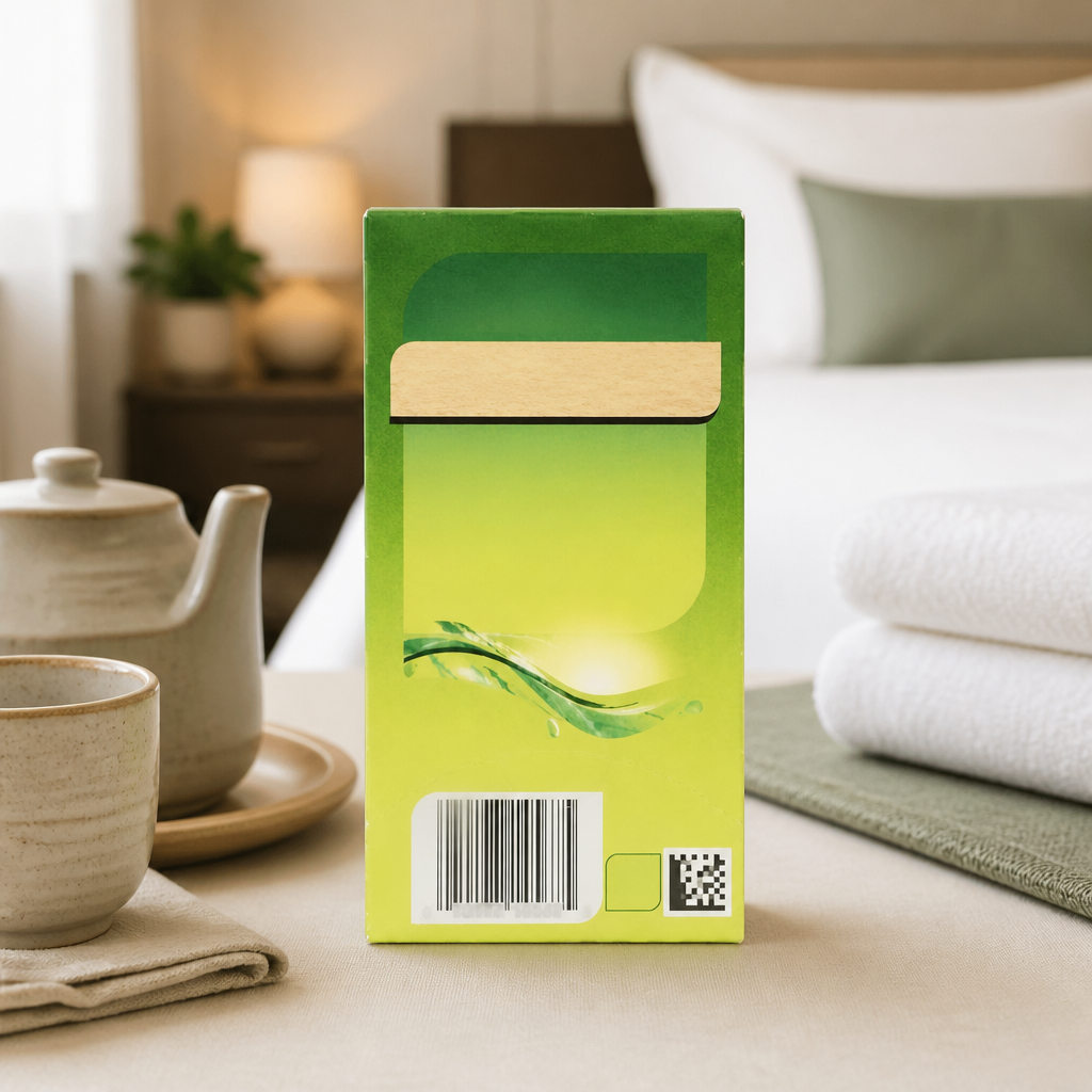 Commercial Green Tea Bags - 240 Individually Wrapped Packs