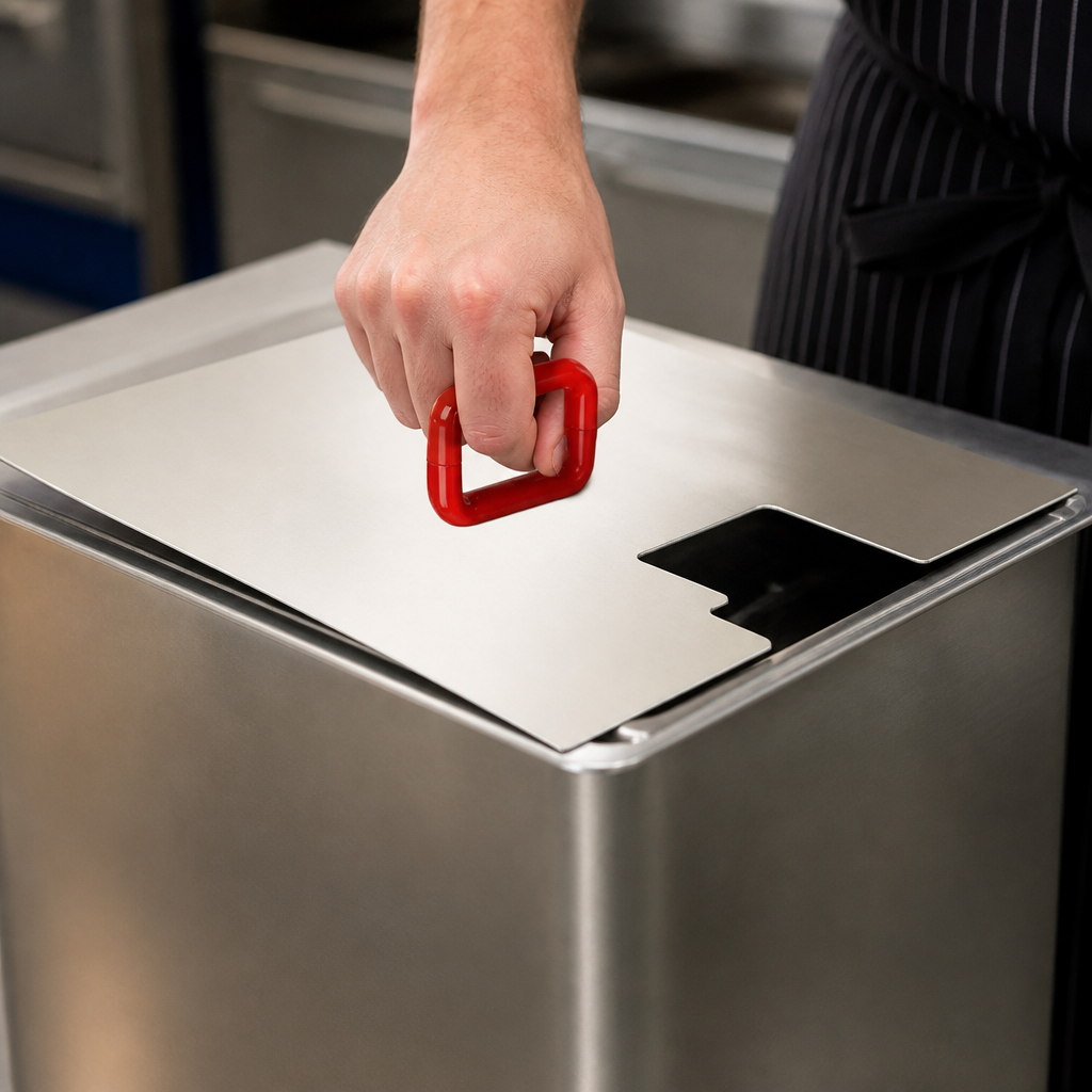 Stainless Steel Flat Lid for 2/1 Gastronorm Container
