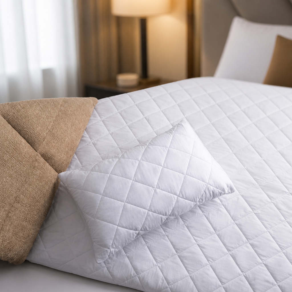 Commercial Pillow Protector 480x710mm Hollowfibre Cover