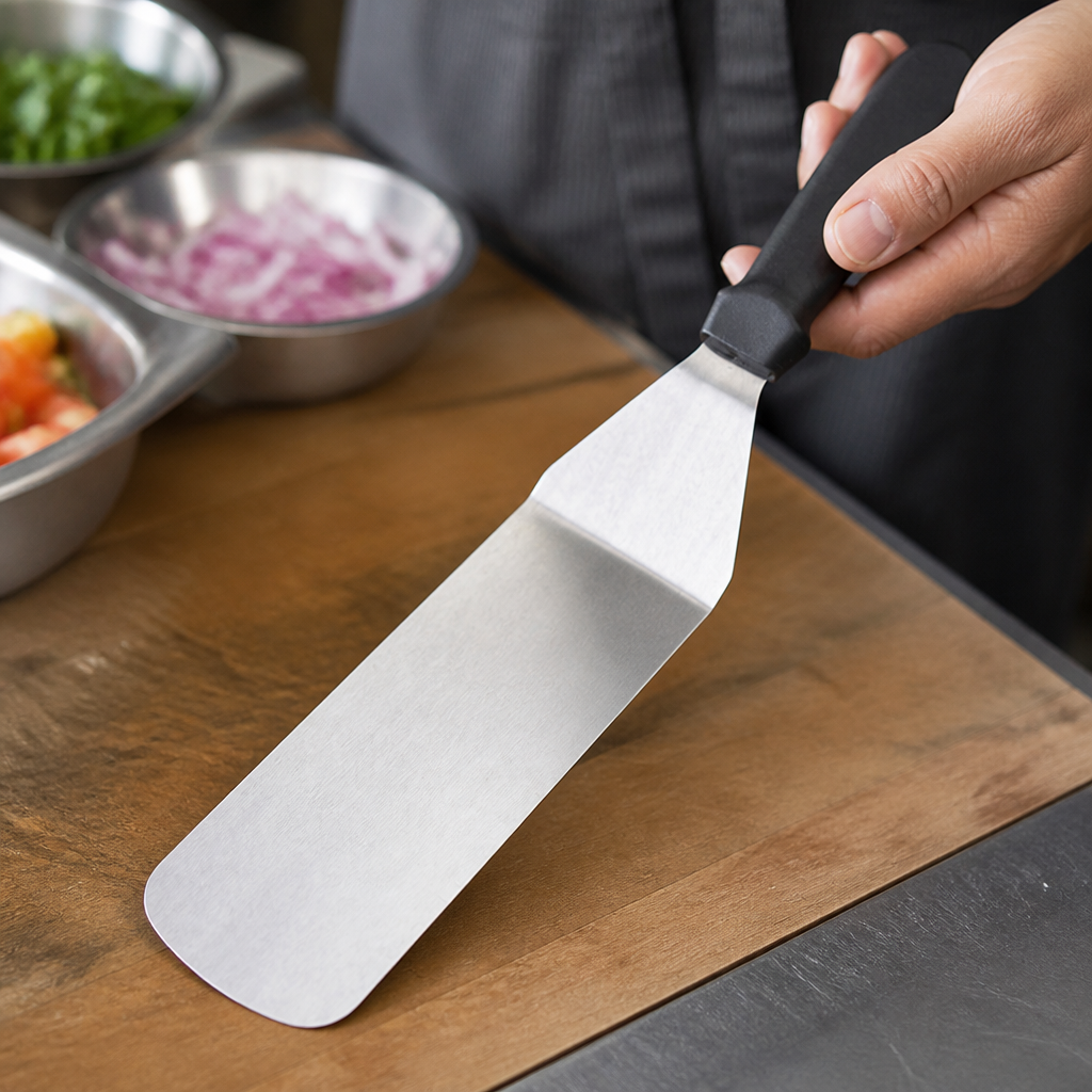 25cm Commercial Stainless Steel Solid Spatula Turner