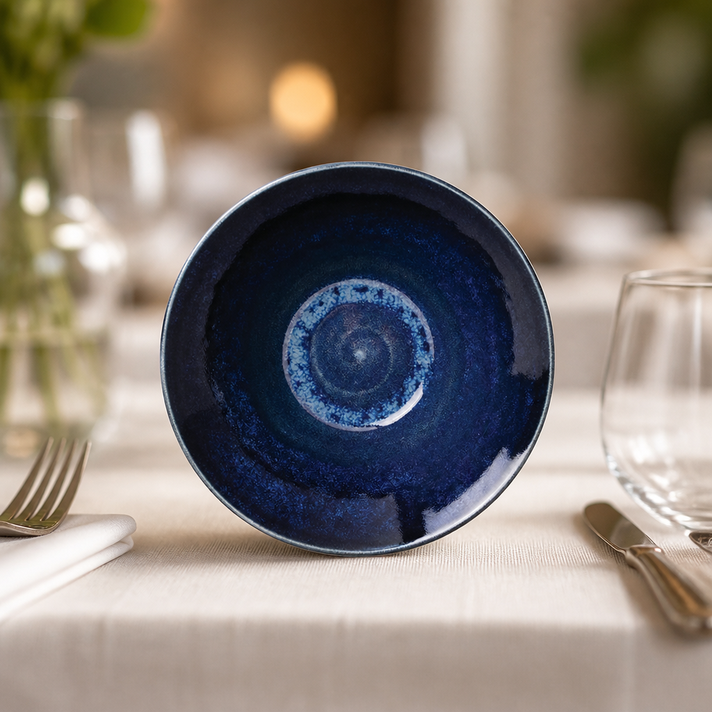 Commercial Porcelain Bowls 112mm Lapis 12 Pack