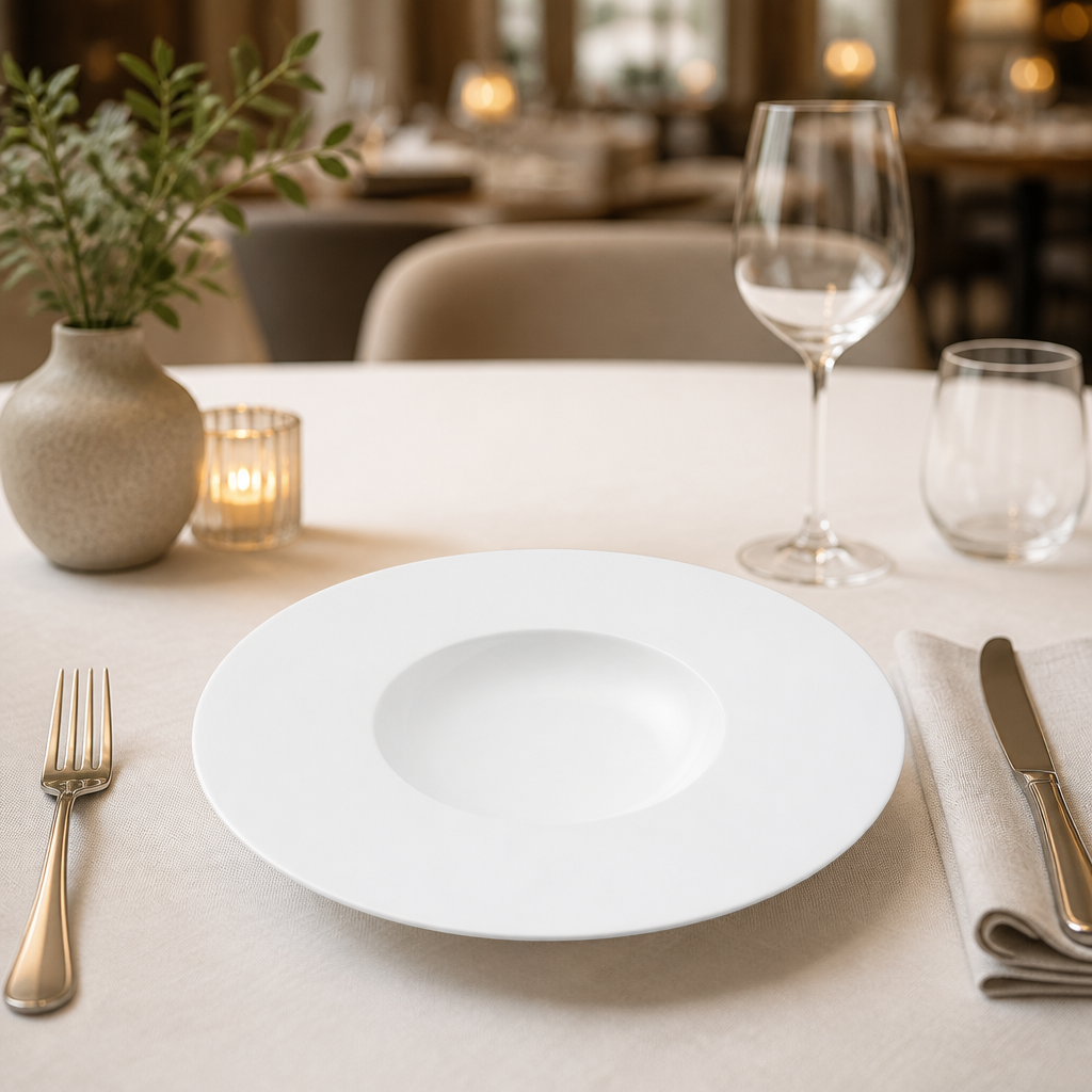 Commercial Medium Rim Bowls 280mm Porcelain 6 Pack