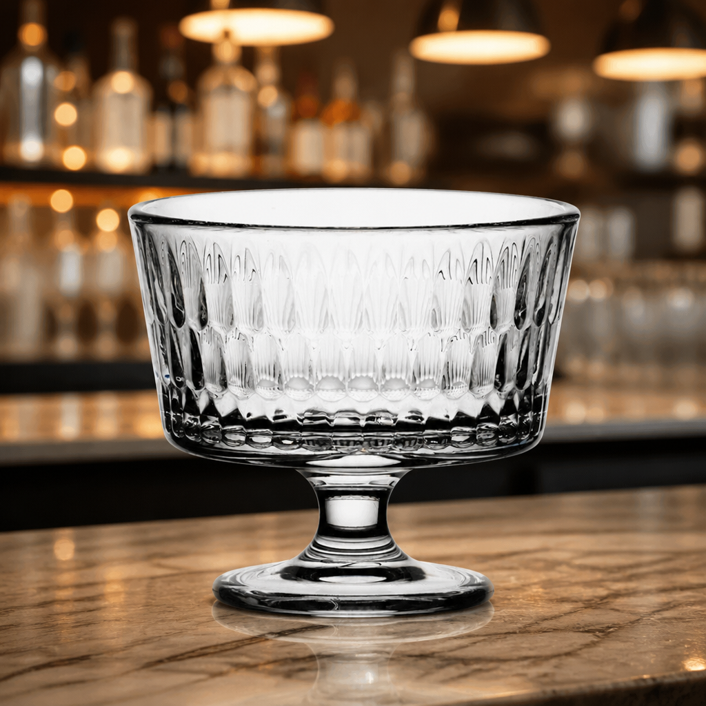 240ml clear glass commercial ice cream cups, 24 pack