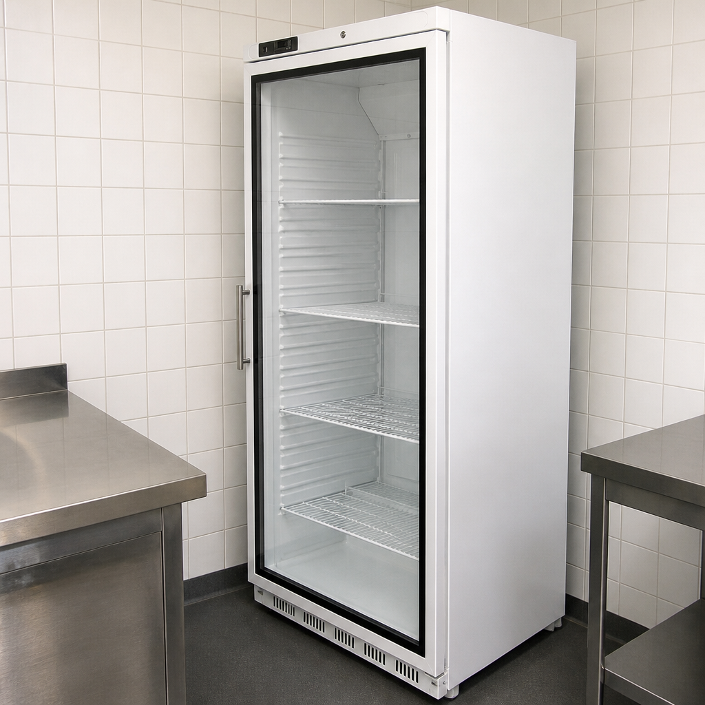 Commercial Upright Display Fridge 600L Capacity Finish