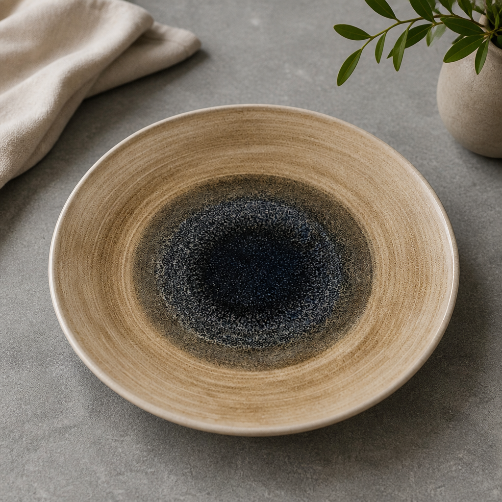 Commercial Organic Round Plates 286mm Aqueous Finish 12 Pack
