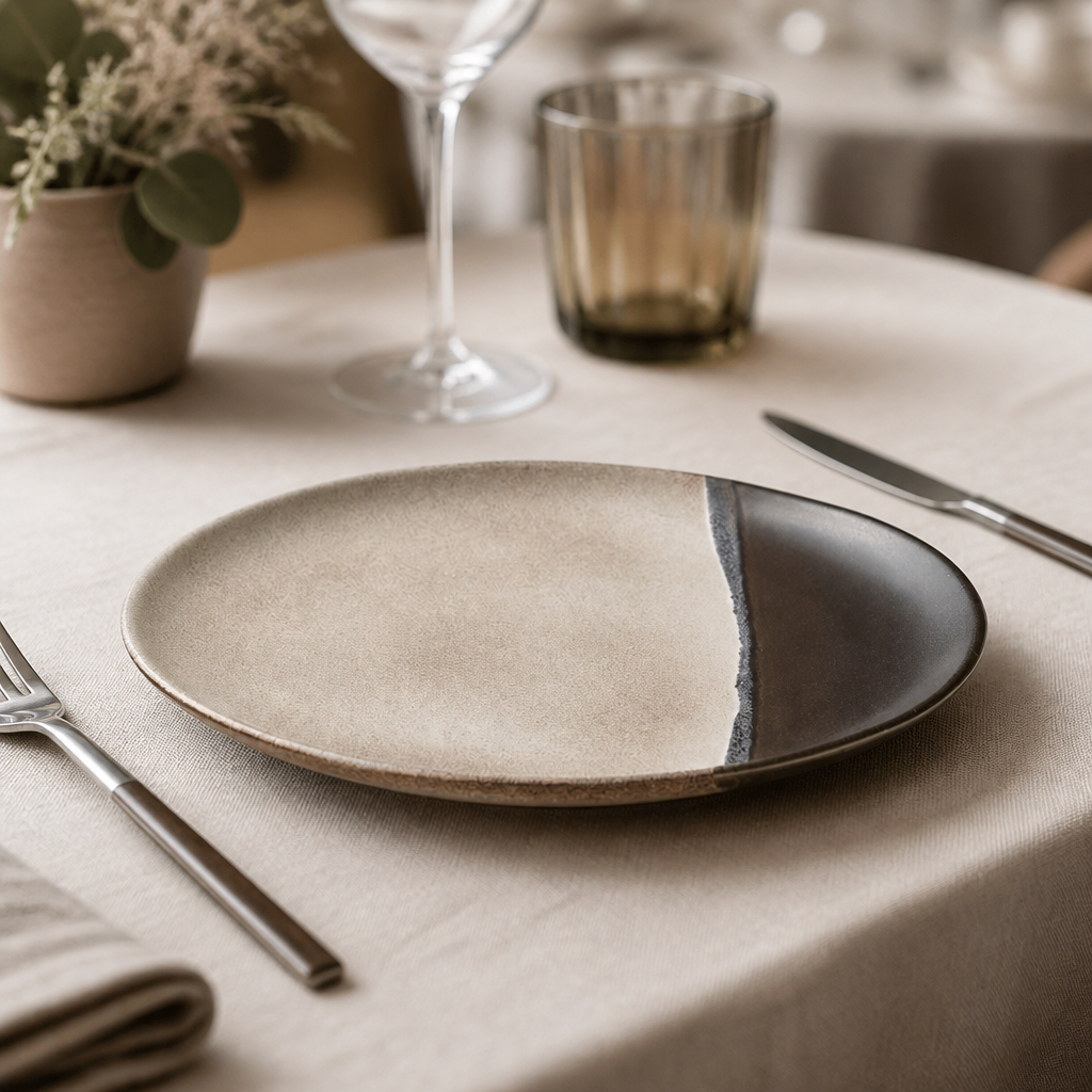 Commercial Spot On Black Plates 290mm - 6 Pack