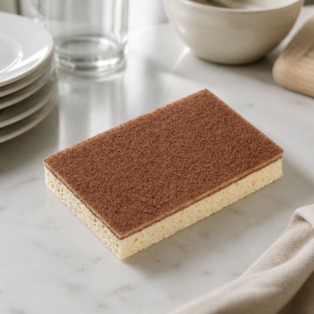 100% Recycled Scouring Sponge 10 Pack Eco-Friendly Cleaning Tool