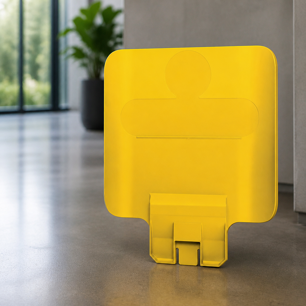 Commercial Recycling Station Billboard Yellow 44cm High