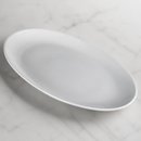 Commercial Deep Oval Serving Plate 500mm Porcelain White
