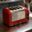 Commercial 4 Slice Toaster with Extra Wide Slots and Controls