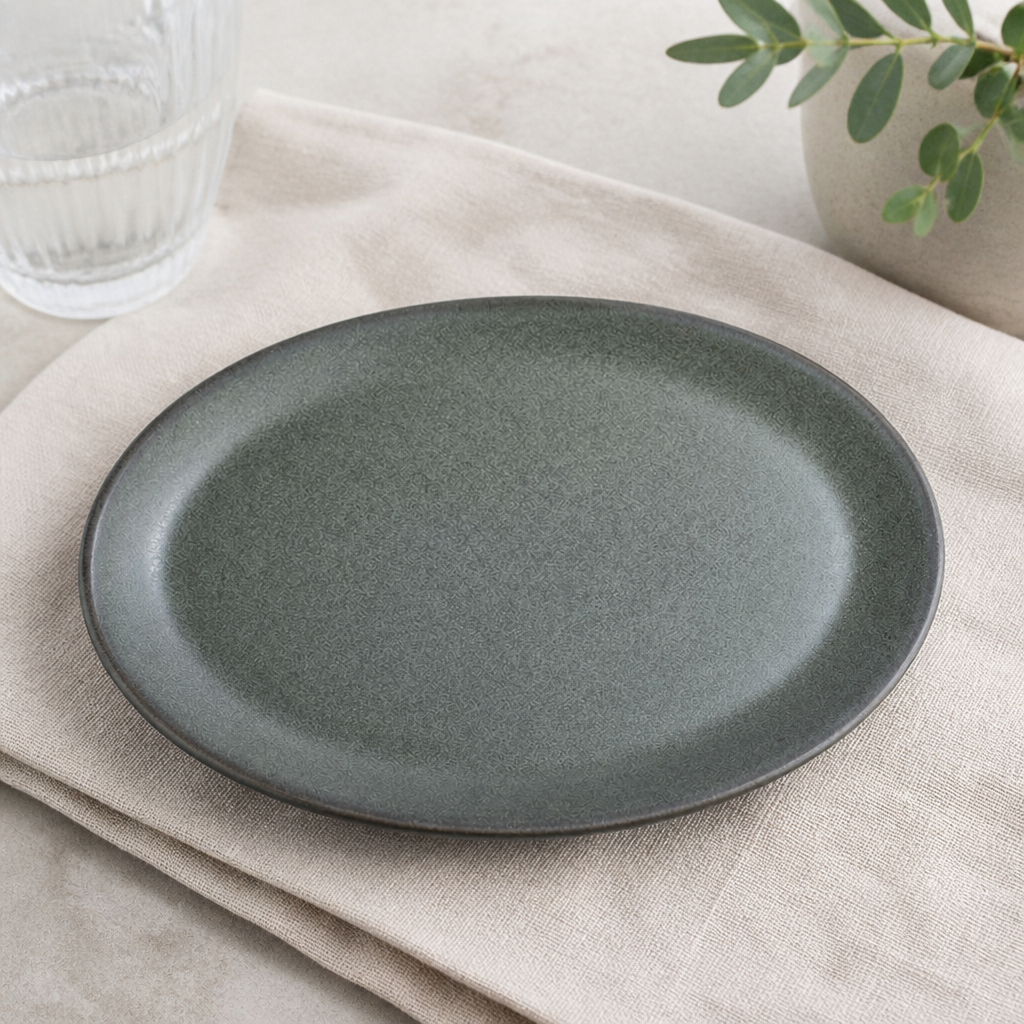 Commercial Oval Coupe Plates Teal 202x152mm 24 Pack