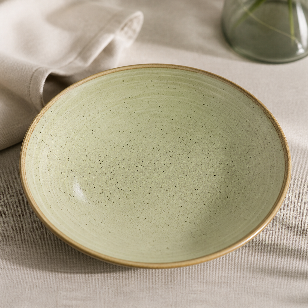 Commercial Raw Green Coupe Bowls 247mm 12 Pack
