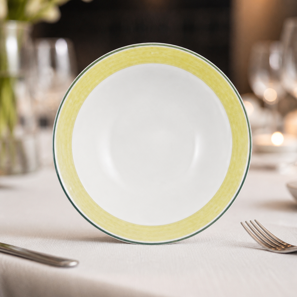 Commercial Oatmeal Bowls 165mm Yellow 36 Pack