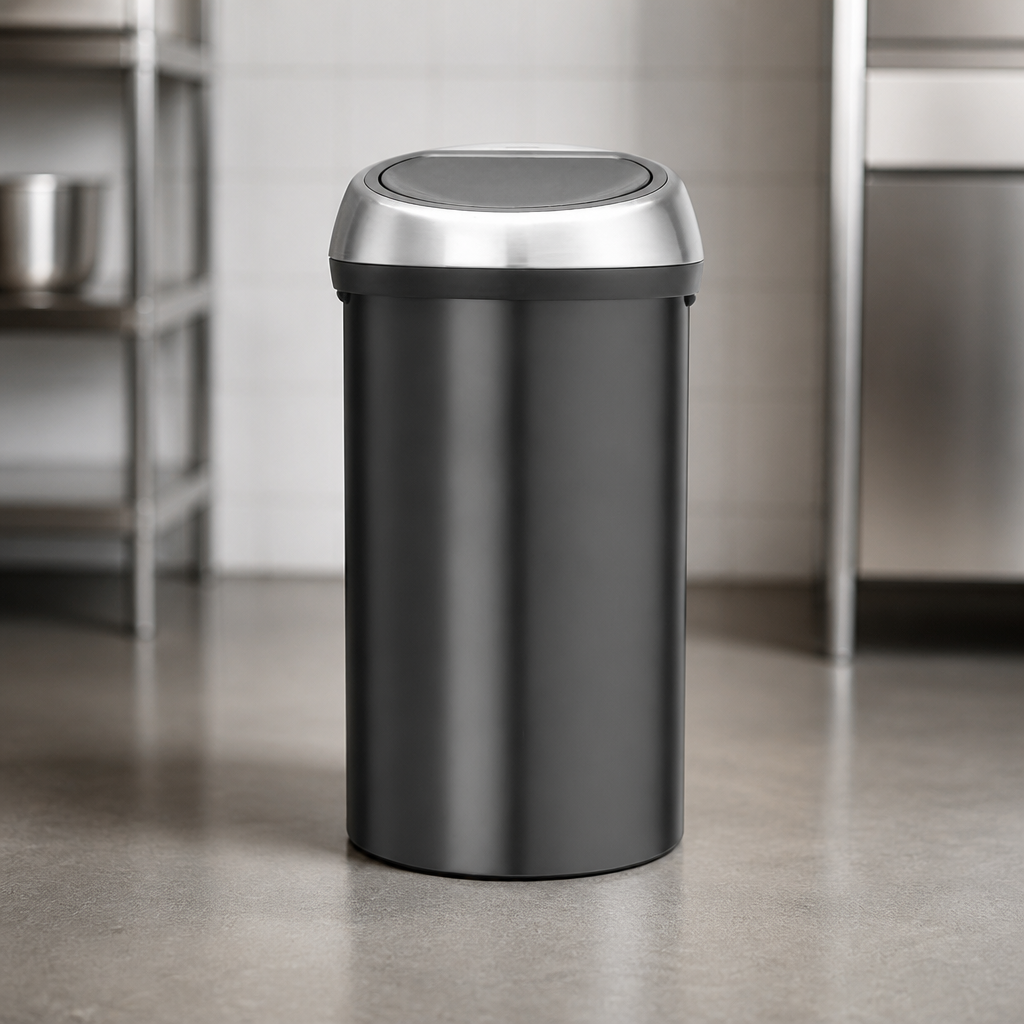 60L Commercial Pedal Bin with Soft-Touch Opening System