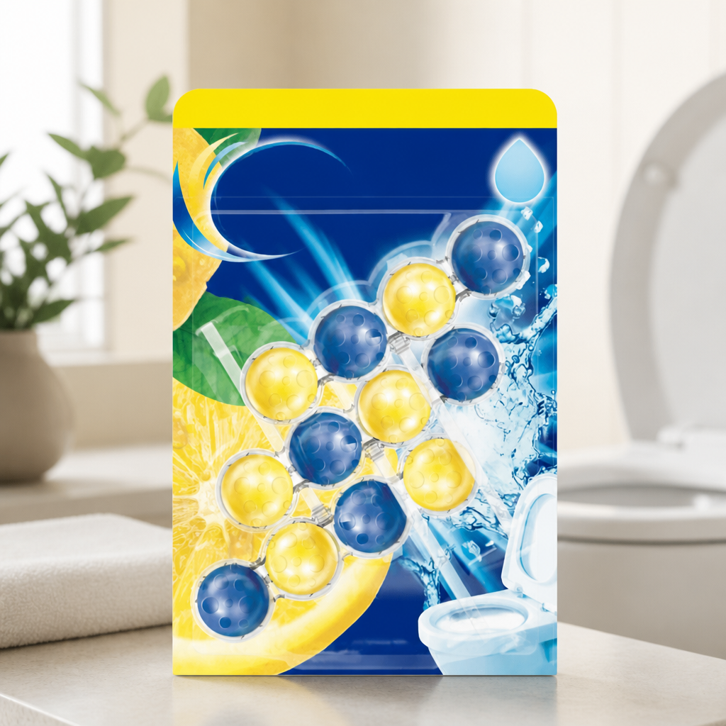 Toilet Rim Block Cleaner 3 Pack Limescale Prevention Blue