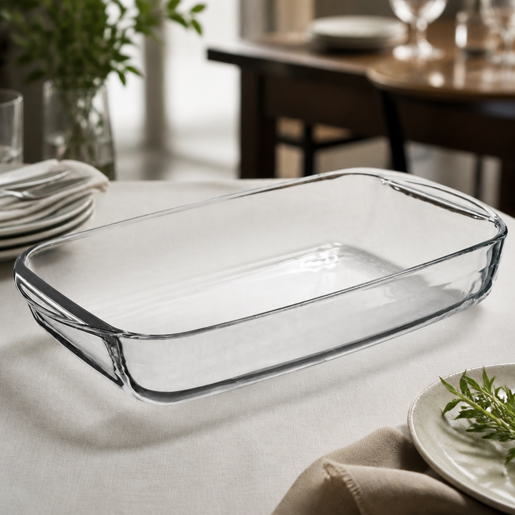 Commercial Glass Roasting Dish 3.6Ltr for Catering Use