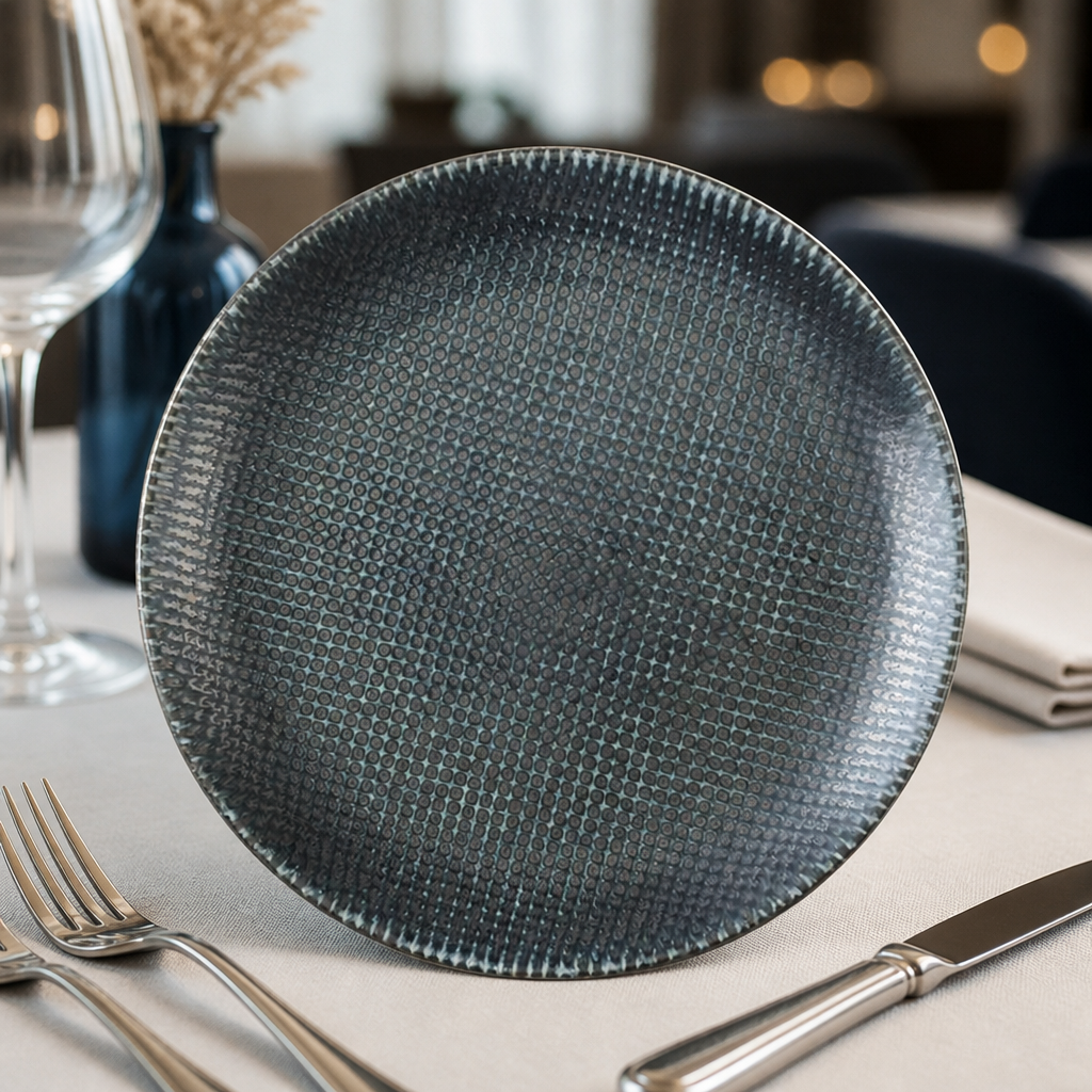Commercial Coupe Plates 220mm Blue 12 Pack