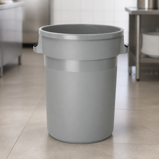 Commercial Waste Bin Grey 80Ltr for Catering and Food Service