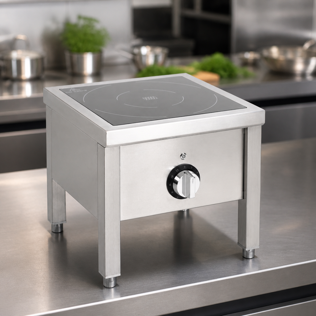 5kW Commercial Induction Hob for Stock Pots Up to 320mm