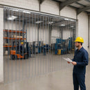 PVC Strip Curtains – Hook-On, Warehouse Clean Zone Divider