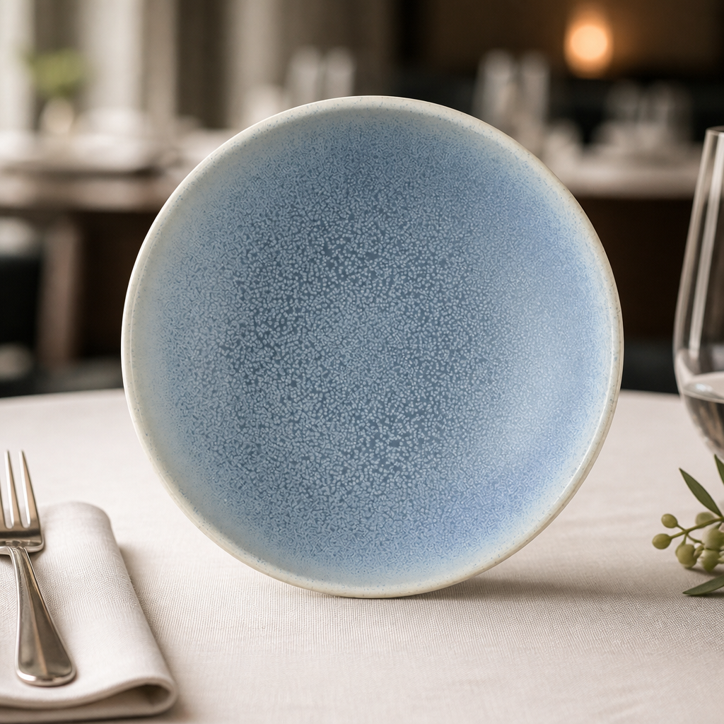Commercial Rice Bowls 180mm Blue Reactive Glaze 6 Pack