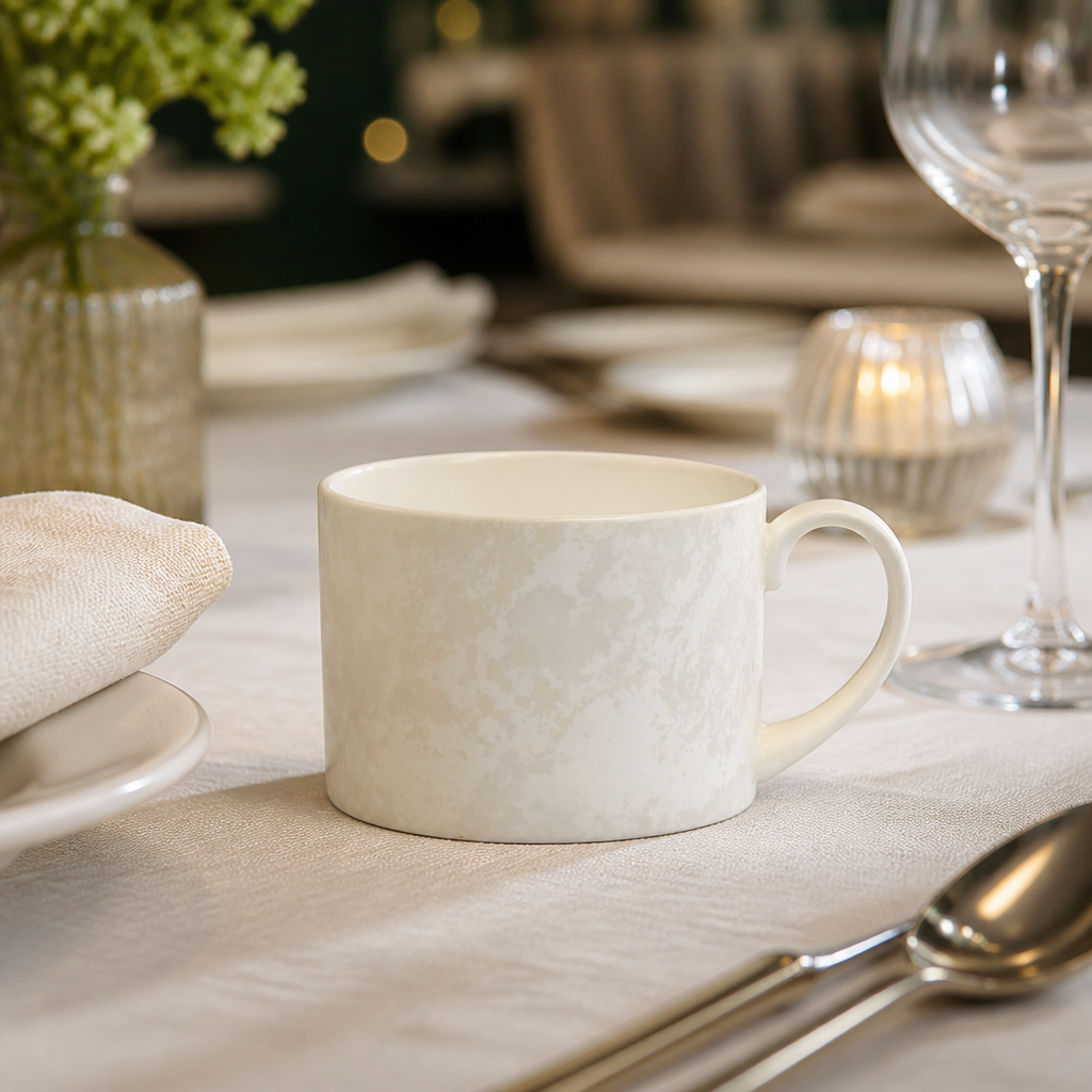 Set of 6 Crushed Velvet Charnwood Cups 220ml for commercial use
