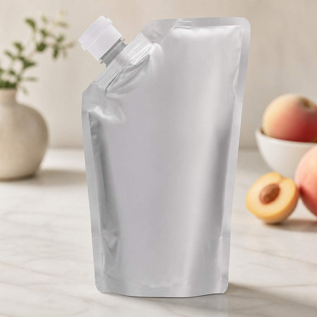 Commercial Peach Fruit Puree 1kg 1.04Ltr
