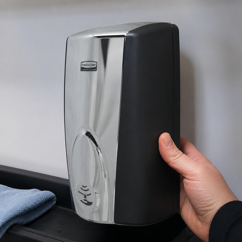 Commercial Touch-Free Foam Soap Dispenser 1.1Ltr Black/Chrome