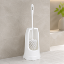 Commercial Toilet Brush with Holder - Round Nylon Bristles